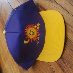 Lake Tahoe Vintage snap back hat sun, moon, stars